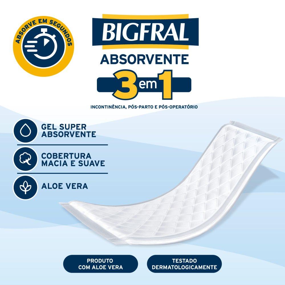 Absorvente Para Incontinência Descartável Bigfral Plus Regular 20 Unidades - 4