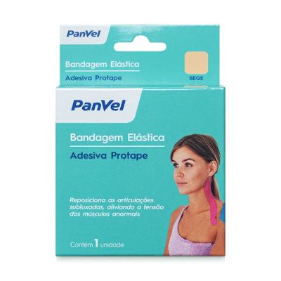 Bandagem Elástica Adesiva Protape Panvel Bege