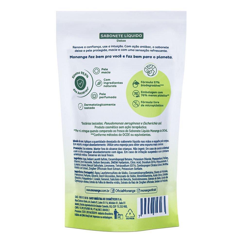 Sabonete Líquido Monange Detox Refil 200ml - 2
