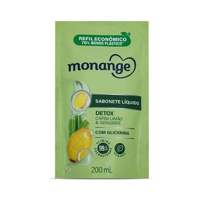 Sabonete Líquido Monange Detox Refil 200ml