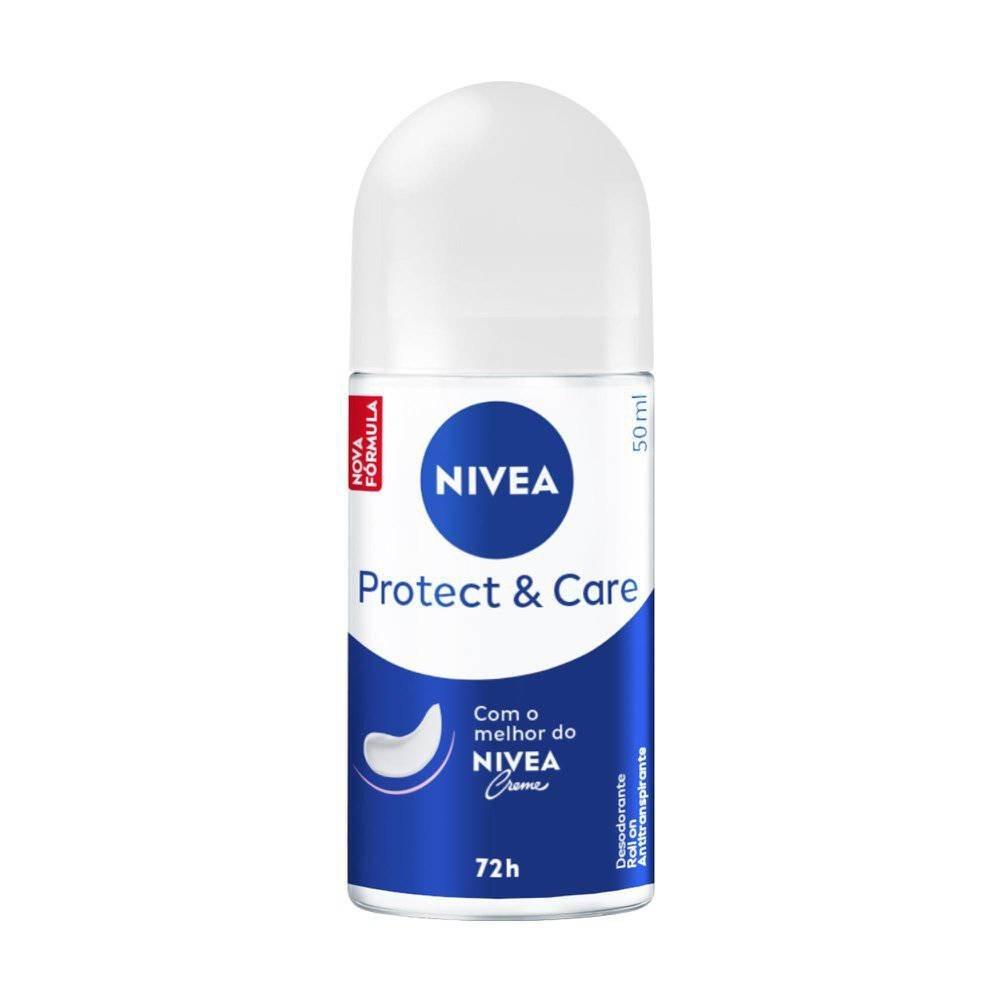 Desodorante Antitranspirante Nivea Roll On Protect & Care 50ml - 1