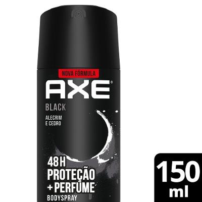 Desodorante Antitraspirante Aerosol Body Spray Axe Black 152ml