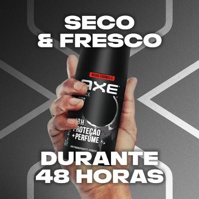 Desodorante Antitraspirante Aerosol Body Spray Axe Black 152ml