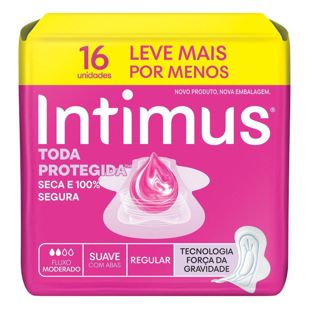 Absorvente Intimus Toda Protegida Dia Cobertura Suave Com Abas 16 Unidades - 1