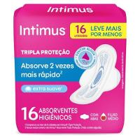 Absorvente Externo Intimus Tripla Proteção Suave Com Abas Leve 16 Pague 14 - 1