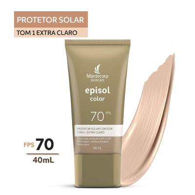 Protetor Solar Episol Color Tom 1 Extra Claro Fps 70 40ml