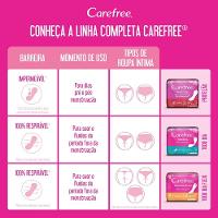 Protetor Diário Carefree Tododia Sem Fragrância 15 Unidades