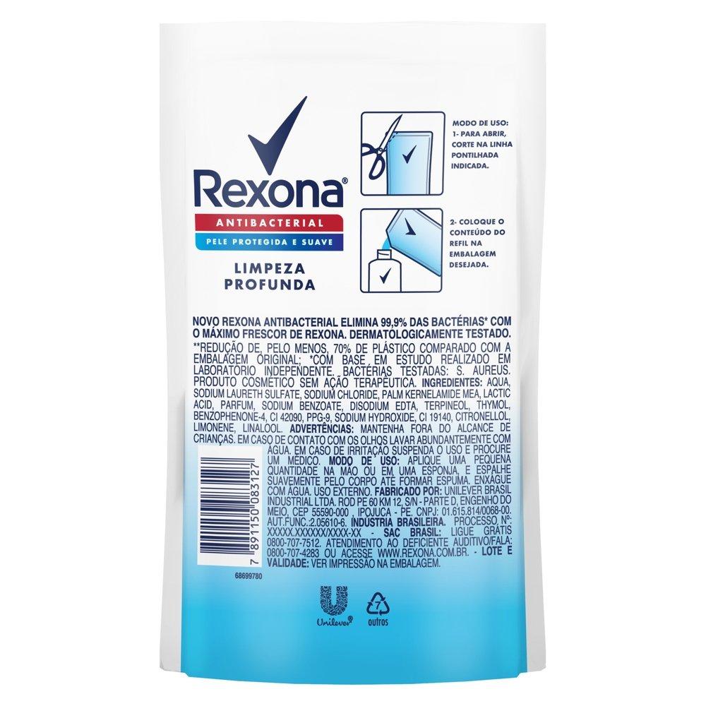 Sabonete Líquido Rexona Antibacterial Limpeza Profunda 200ml Refil Econômico - 3