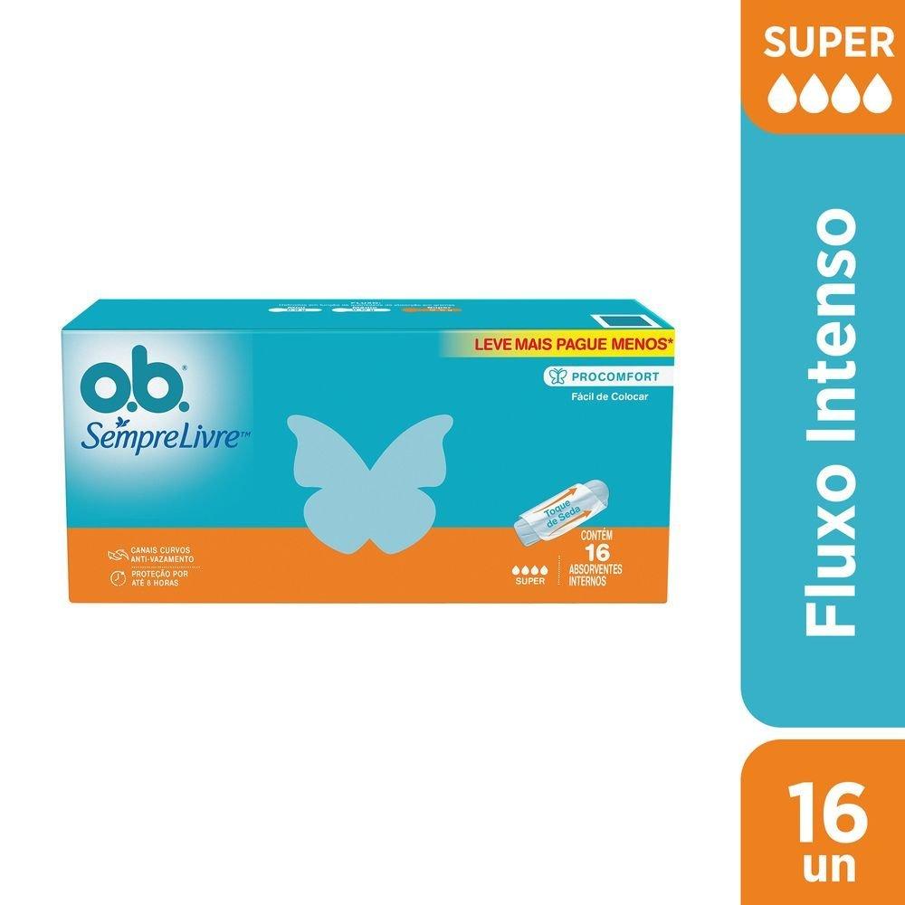 Absorvente Interno Ob Procomfort Super Leve Mais Pague Menos Com 16 Unidades - 5