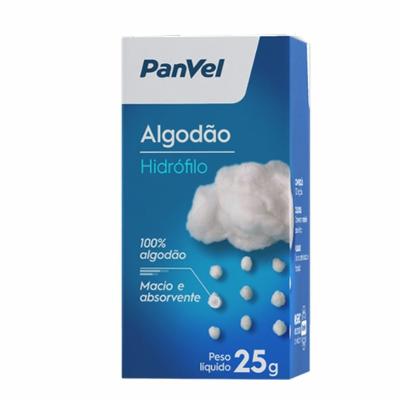 Algodão Hidrófilo Panvel Caixa 25g (rolo)