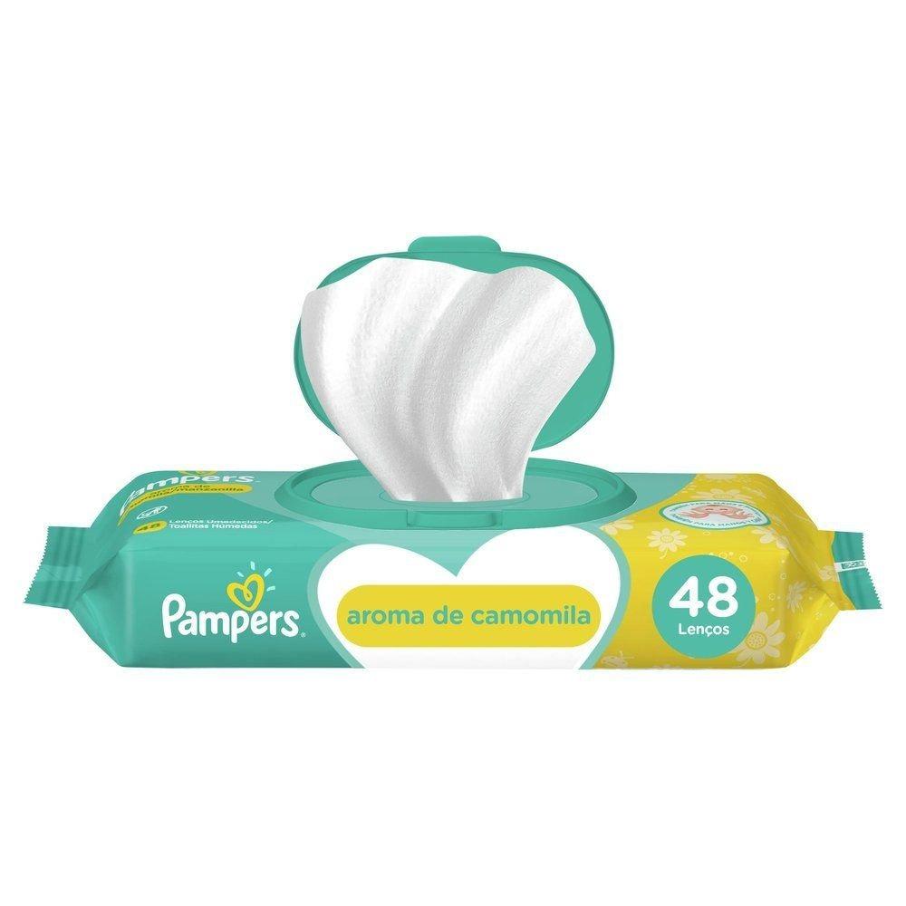 Lenços Umedecidos Pampers Aroma De Camomila Com 48 Unidades - 2
