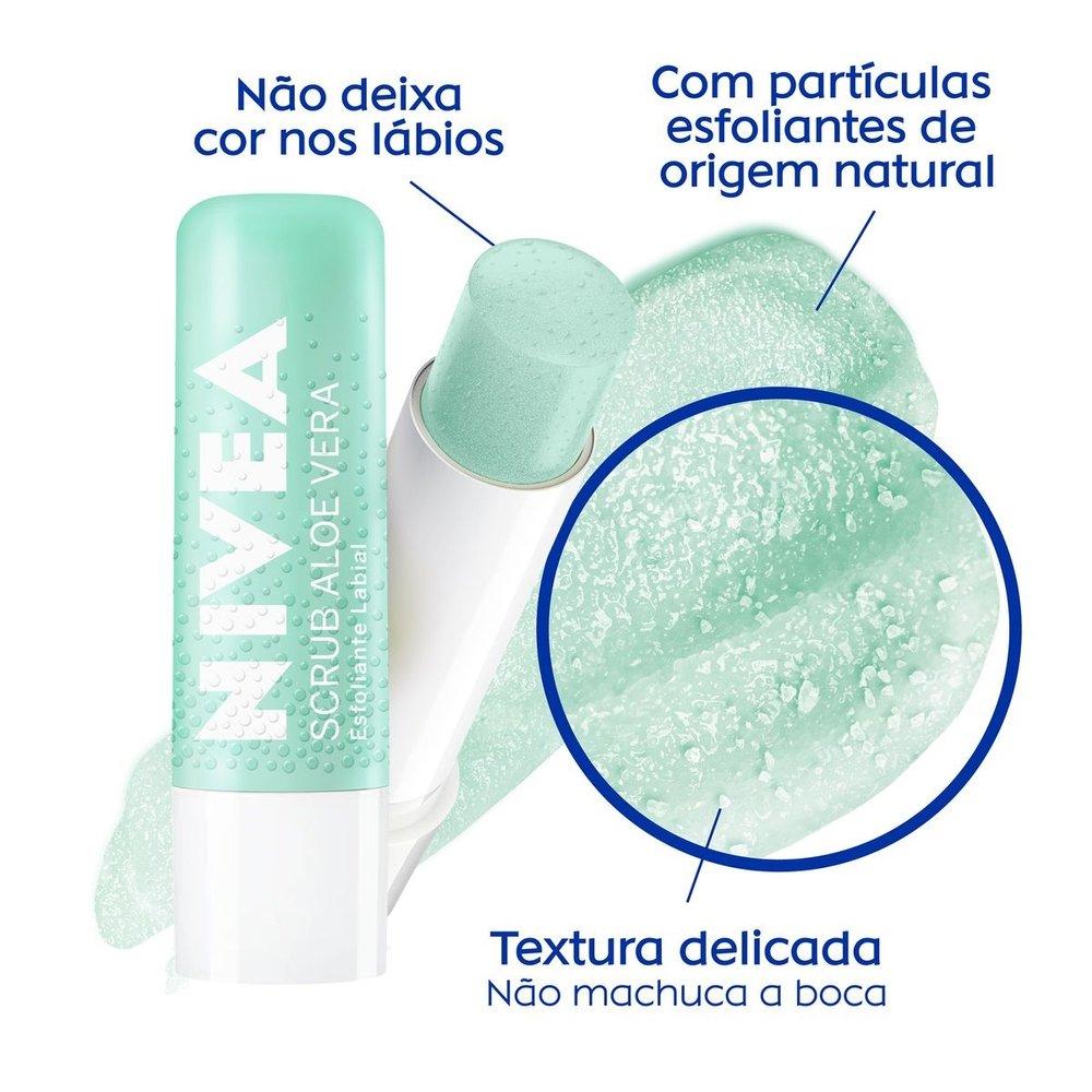 Esfoliante Labial Scrub Nivea Aloe Vera 4,8g - 7