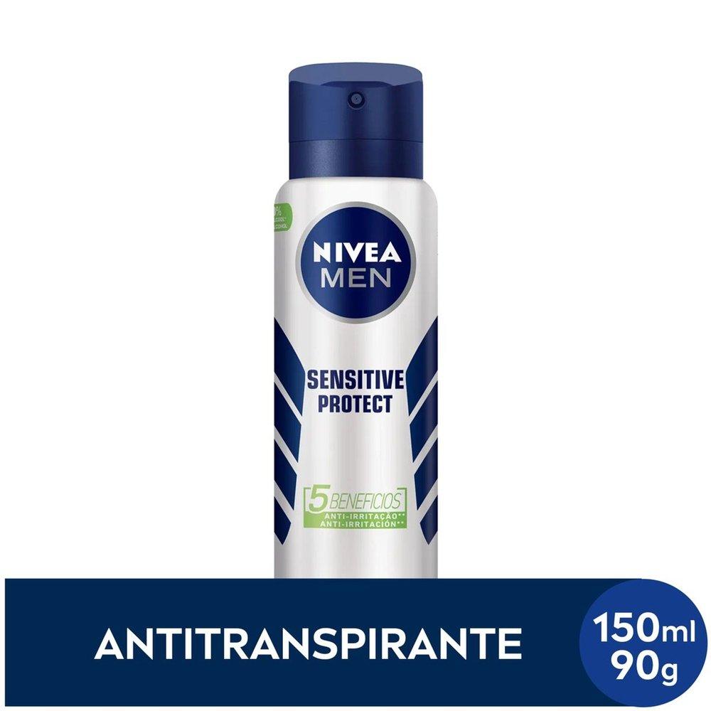 Desodorante Aerossol Nivea Men Derma Control Sensitive 150ml - 1