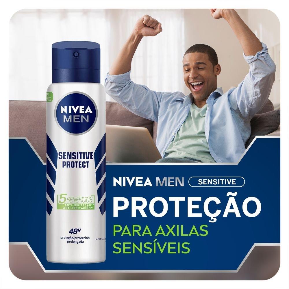 Desodorante Aerossol Nivea Men Derma Control Sensitive 150ml - 3