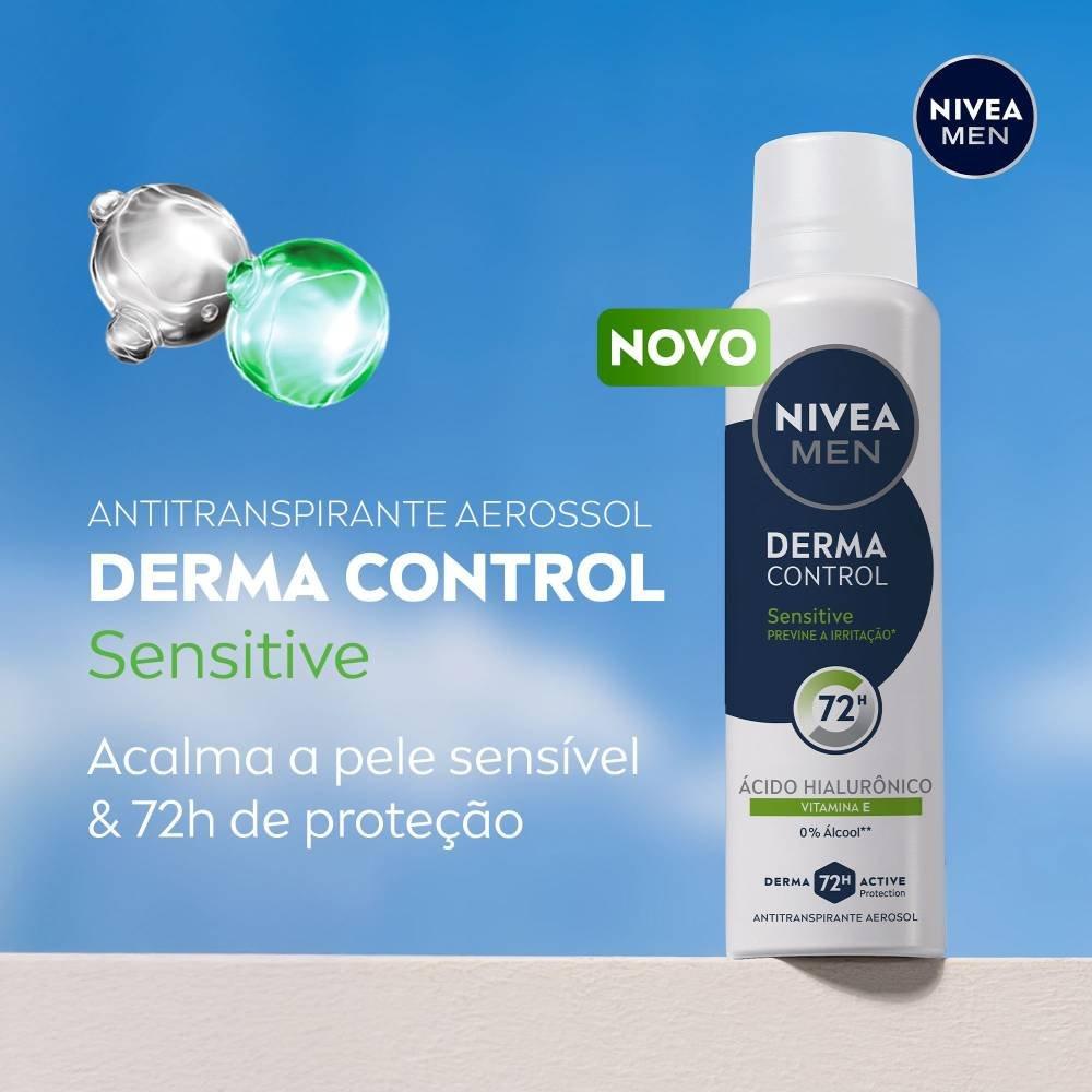 Desodorante Aerossol Nivea Men Derma Control Sensitive 150ml - 11