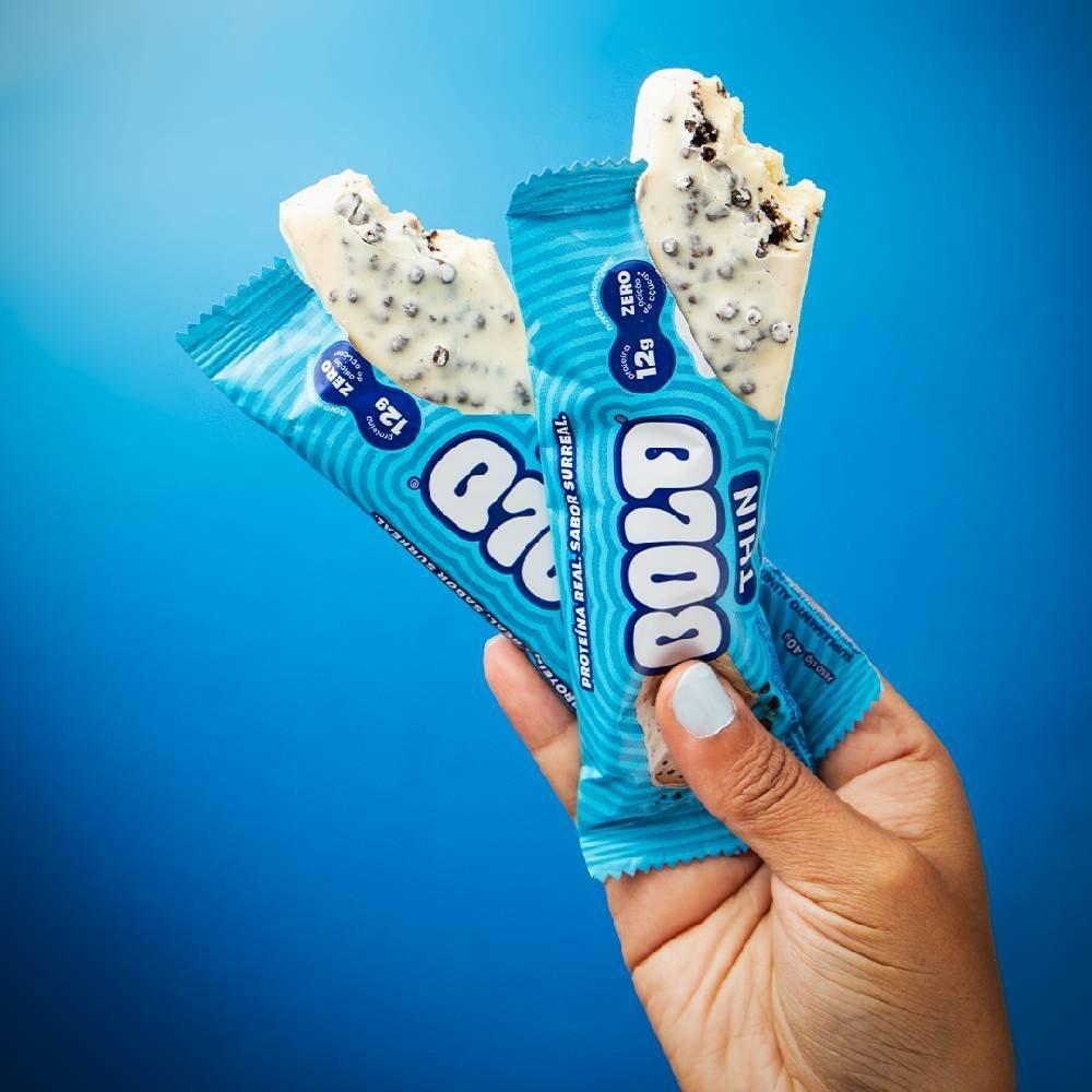 Barra De Proteína Bold Thin Cookies & Cream 40g - 3