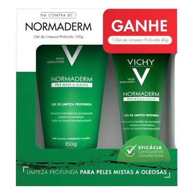 Kit Gel De Limpeza Vichy Normaderm 150g + 40g