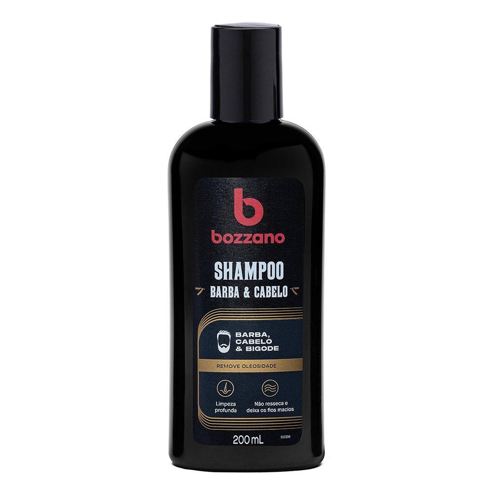 Shampoo Para Barba, Cabelo E Bigode Bozzano 200ml - 1
