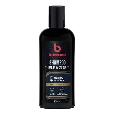 Shampoo Para Barba, Cabelo E Bigode Bozzano 200ml