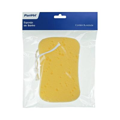 Esponja Banho Adulta Amarela 1 Unidade Panvel Acessórios