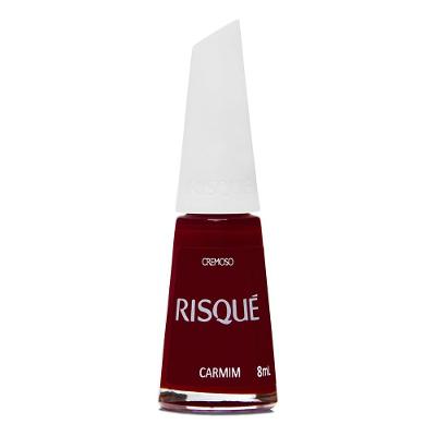 Esmalte Risqué Vermelho Cremoso Carmim 8ml