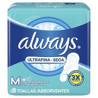 Absorvente Always Ultrafino Tam M Com Abas 8 Unidades - 2