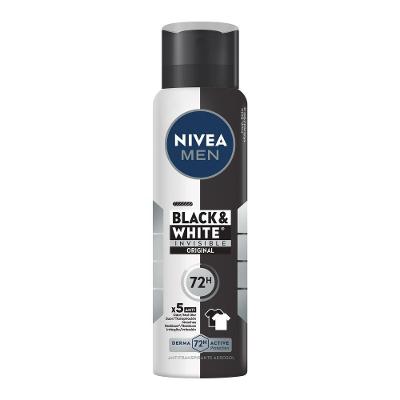 Desodorante Antitranspirante Aerossol Nivea Men Invisible Black & White 150ml