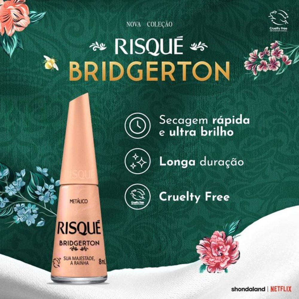 Esmalte Risqué Metálico Bridgerton Sua Majestade, A Rainha 8ml - 7