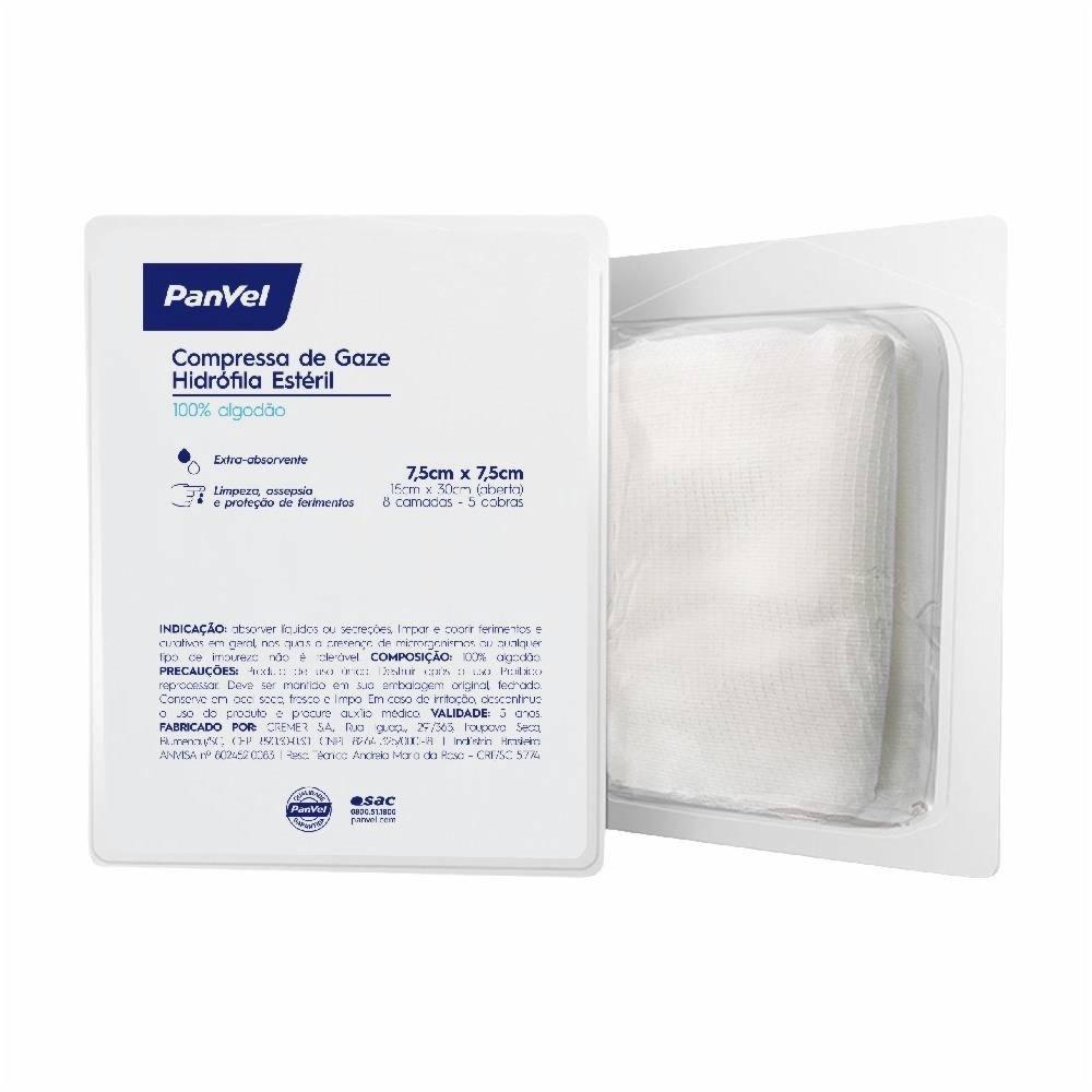Compressa Gaze Esteril Panvel Com 5 Unidades - 1