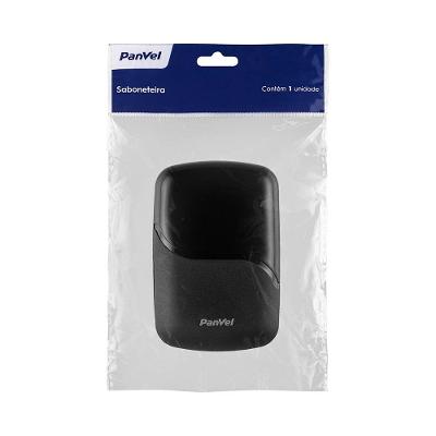 Saboneteira De Plástico Preto Panvel Acessórios