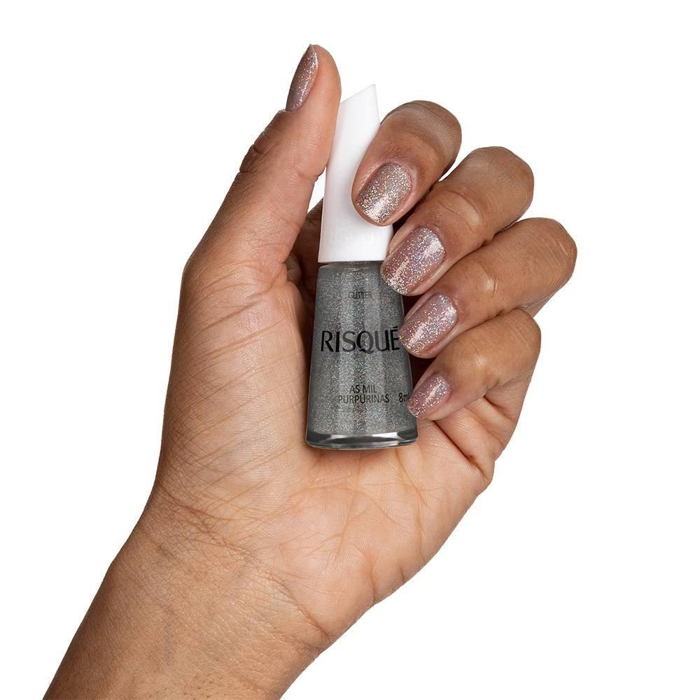 Esmalte Risqué Efeito Glitter As Mil Purpurinas 8ml - 6