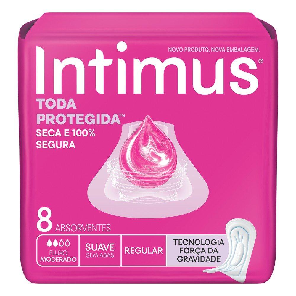 Absorvente Intimus Toda Protegida Dia Cobertura Suave Sem Abas 8 Unidades - 1