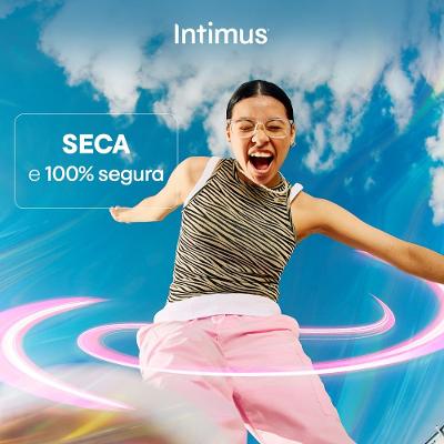 Absorvente Intimus Toda Protegida Dia Cobertura Suave Sem Abas 8 Unidades