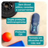 Desodorante Antitranspirante Nivea Men Roll On Dry Fresh 50ml - 3