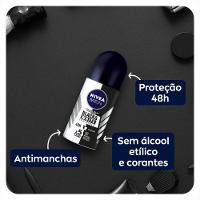 Desodorante Antitranspirante Nivea Men Roll On Invisible Black & White 50ml - 3