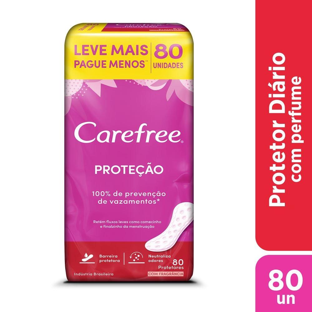Carefree Protetor Diário Proteção Com Fragrância 80 Unidades - 1