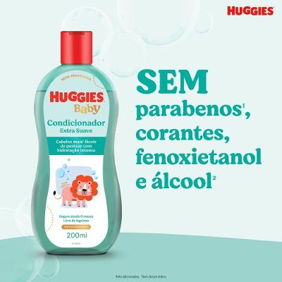 Condicionador Infantil Huggies Extra Suave Para Bebê 200ml