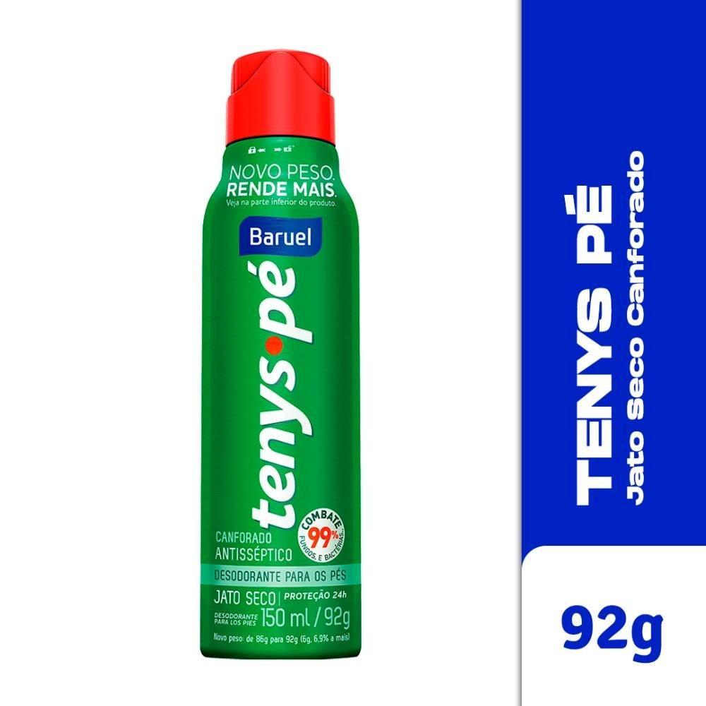 Tenys Pé Desodorante Para Os Pés Jato Seco Canforado 92g - 1