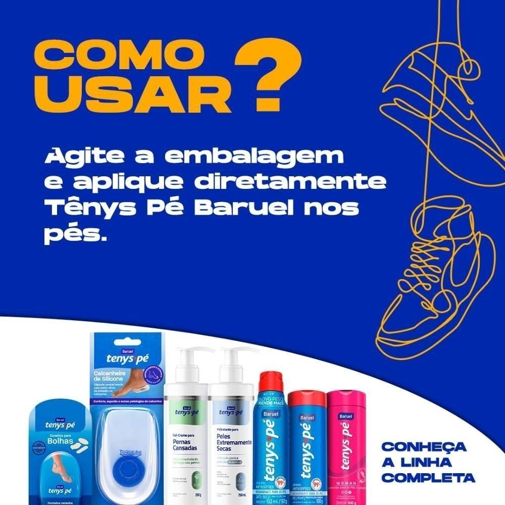 Tenys Pé Desodorante Para Os Pés Jato Seco Canforado 92g - 3