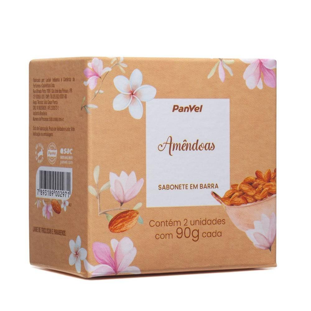 Kit Sabonetes Em Barra Panvel Amêndoas 2 Unidades - 90g Cada - 2