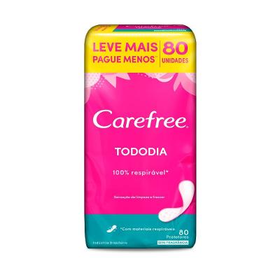 Carefree Protetor Diário Todo Dia Sem Perfume 80 Unidades