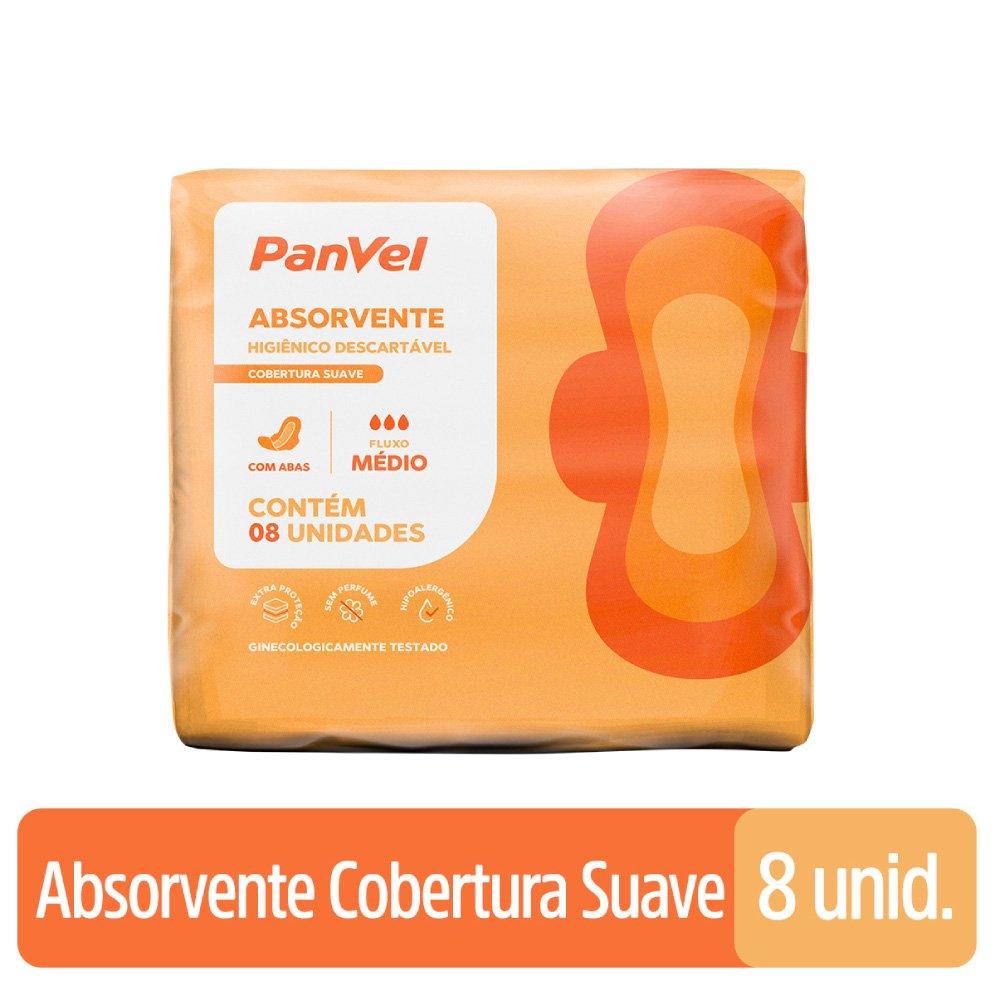 Absorvente Panvel Essencial Cobertura Suave Com Abas 8 Unidades - 1