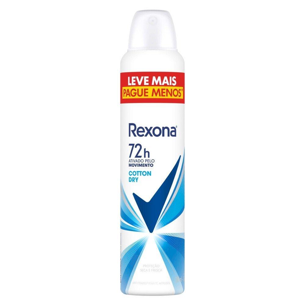 Desodorante Aerosol Rexona Cotton Dry 72h 250ml Leve Mais Pague Menos - 2