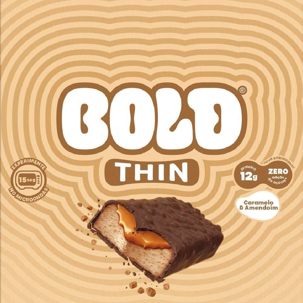 Barra De Proteína Bold Thin Caramelo & Amendoim 40g - 3