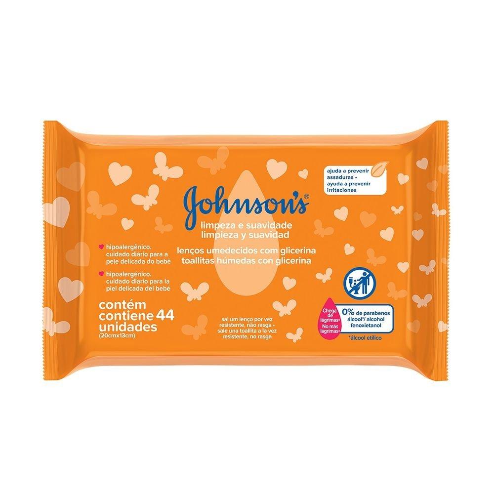 Lenços Umedecidos Johnson’s Baby Limpeza E Suavidade Com 44 Unidades - 2