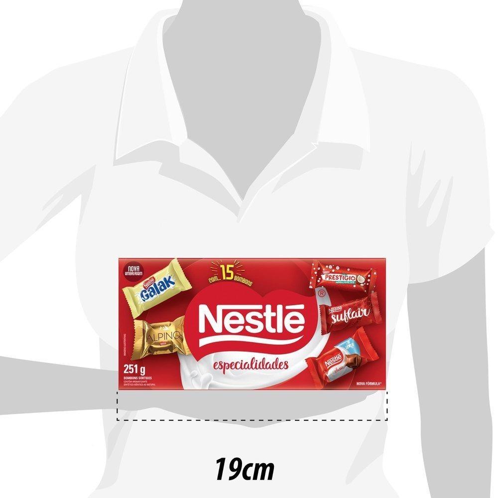 Bombons Chocolates Nestlé Especialidades Caixa 251g - 4