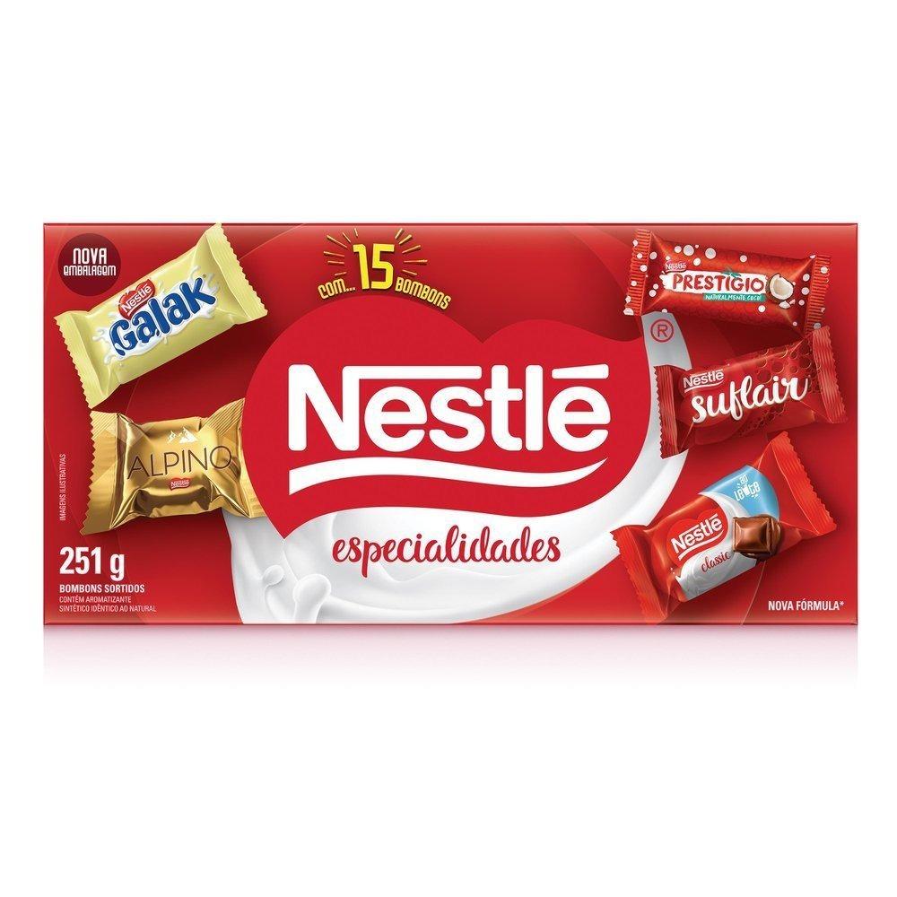 Bombons Chocolates Nestlé Especialidades Caixa 251g - 1