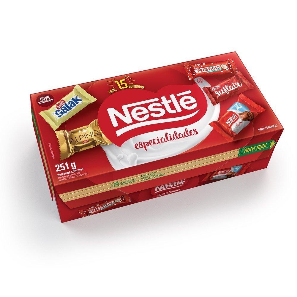 Bombons Chocolates Nestlé Especialidades Caixa 251g - 2
