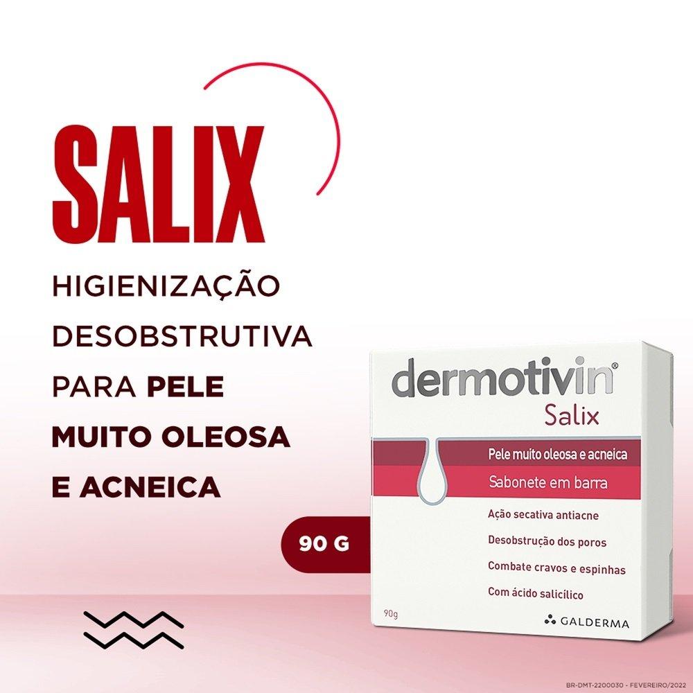 Sabonete Em Barra Dermotivin Salix Barra Pele Muito Oleosa E Acneica 90g - 2