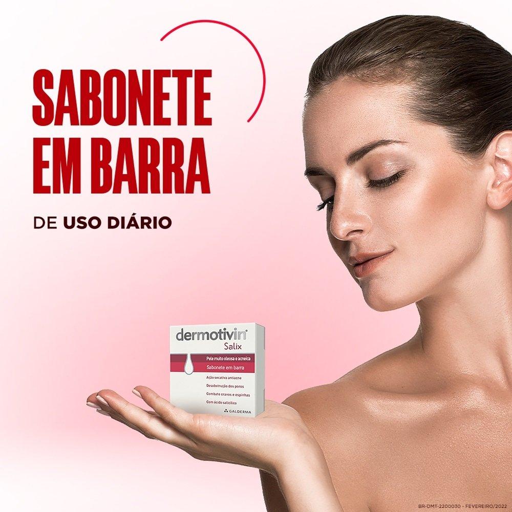 Sabonete Em Barra Dermotivin Salix Barra Pele Muito Oleosa E Acneica 90g - 4